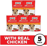 Milk-Bone Pill Pouches with Real Chicken Dog Treats, 6 Ounce Bag (Pack of 5)
