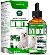 Dog Antibiotics | Natural Antibiotics for Dogs to Help with Infections, Cough, Allergies | Dog UTI Treatment for All Breeds | Puppy & Dog Itch Relief | No GMOs | 2 Oz