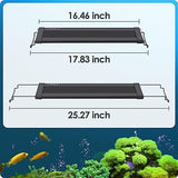 Gamalta Aquarium Light, 18W 24/7 Natural Mode Aquarium Light, Sunrise/Daylight/Moonlight Mode and Custom Mode with Expandable Bracket, Adjustable Timer and 7 Color Brightness for 18~24IN Fish Tank
