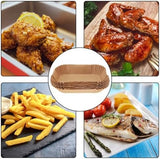Air Fryer Liners 200pc, Disposable Air Fryer Paper Liners High Temperature Resistant, Rectangle Air Fryer Parchment Liner 9Qt, Airfryer Liner Baking Paper for Ninja DZ201, Air Fryer Accessories