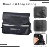 AlveyTech Saddle Bag for Mobility Scooter, Wheelchair, & Electric Power Chair (Small, Black) - Accessories Holder Armrest Side Pouch Storage Organizer Bags for Adults, Water-Resistant, Easy Install