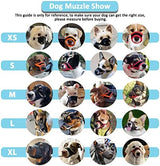 LUCKYPAW Dog Muzzle, Soft Muzzles for Small Medium Large Dogs, Breathable Mouth Cover to Stop Biting and Chewing with Pattern, Allows Panting and Drinking (L-(Snout 7"-9½"), Black Bone)