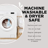 Soggy Doggy Super Shammy Dog Towel, Washable Microfiber Dog Towels for Drying Dogs and Cleaning Paws, Fast-Drying Dog Bath Towel with Hand Pockets, Gray/Gray Trim, 31 x 14 Inches