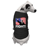 Fight! - Trump Raised Fist MAGA 2024 Dog Shirt (Black, Small)