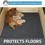 Drymate Whelping Box Liner Mat, Washable and Reusable Dog Puppy Pee Pad, Absorbent, Waterproof, Durable, Can Be Cut to Fit (USA Made) (48" x 100")