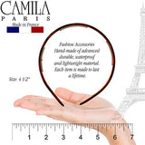 Camila Paris AD105 French Fashion Headband for Women, Skinny with Teeth for Strong Hold Grip Women's Hairband, Very Flexible, No Slip and Durable Styling Girls Hair Accessories, Made in France