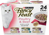 Purina Fancy Feast Grilled Wet Cat Food Poultry and Beef Collection Wet Cat Food Variety Pack - (Pack of 24) 3 oz. Cans