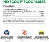 NaturVet Scoopables No Scoot For Dog Bite - Anal Gland Support For Dogs - Supports Normal Bowel Function - Chewable Stool & Bowel Health Pet Supplement - Pumpkin, Psyllium Husk, & Beet Pulp | 11oz Bag