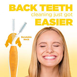 GUM - 10070942002438 Proxabrush Go-Betweens Interdental Brushes, Ultra Tight, Plaque Removal, 10 Count, (Pack of 6)