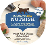 Rachael Ray Nutrish Natural Wet Cat Food, Ocean Fish & Chicken Catch-iatore Recipe, 2.8 Ounce Cup (Pack of 24), Grain Free, Brown (071190007049)
