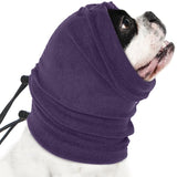 Nanaki Calming Hoodie for Dogs - Adjustable Ear Cover & Anxiety Relief, M Purple | Noise Reduction Head Wrap for Fireworks, Thunderstorms, Grooming, Hematoma Recovery