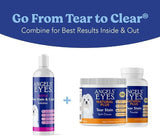 ANGELS' EYES Gentle Tear Stain Solution for Dogs and Cats | 8 oz Solution for Eye Area and Face | Remove Discharge, Dirt, Tear Stains, and Mucus