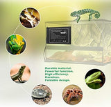 Tikaton Reptile Heat Pad - Adjustable Temperature Under Tank Heater for 10-20gal/30-40gal Tank, Terrarium Heat Mat for Turtle/Snake/Lizard/Frog/Spider/Plant Box