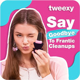 tweexy Wearable Nail Polish Holder Ring - Ideal Gift for Teenage Girls - Nail Polish Holder Stand for Manicure & Pedicure, Fingernail Painting - Nail Polish Accessories (Black Moon)