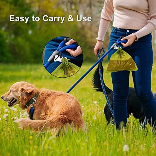 2Packs Dog Poop Bag Holder for Leash Attachment Dog Poop Bag Dispenser Dog Waste Bag Dispensers for Leash Accessory Dog Poop Bag Holders Fits Dog Leash Include Hand Free Holder Metal Carriers, Purple