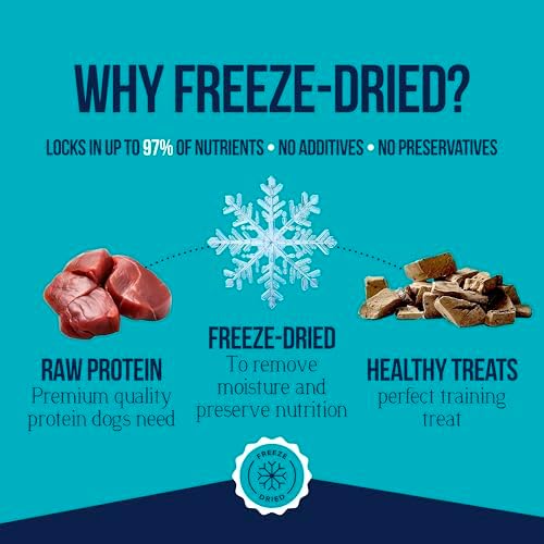 Stewart Single Ingredient Freeze Dried Raw Dog Treats, Beef Liver, 8 Ounce Resealable Pouch, Training Treats or Meal Topper for All Size Dogs, High Protein, Grain-Free, Gluten-Free