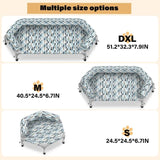 Pyowmgd Orthopedic Dog Bed - Beds Bolster,Cooling Elevated Dog Beds with Metal Frame,Raised Dogs Bed,Easy to Assemble,Up to 50 lbs,Small (24.5" L x 24.5" W x 6.7" Th)