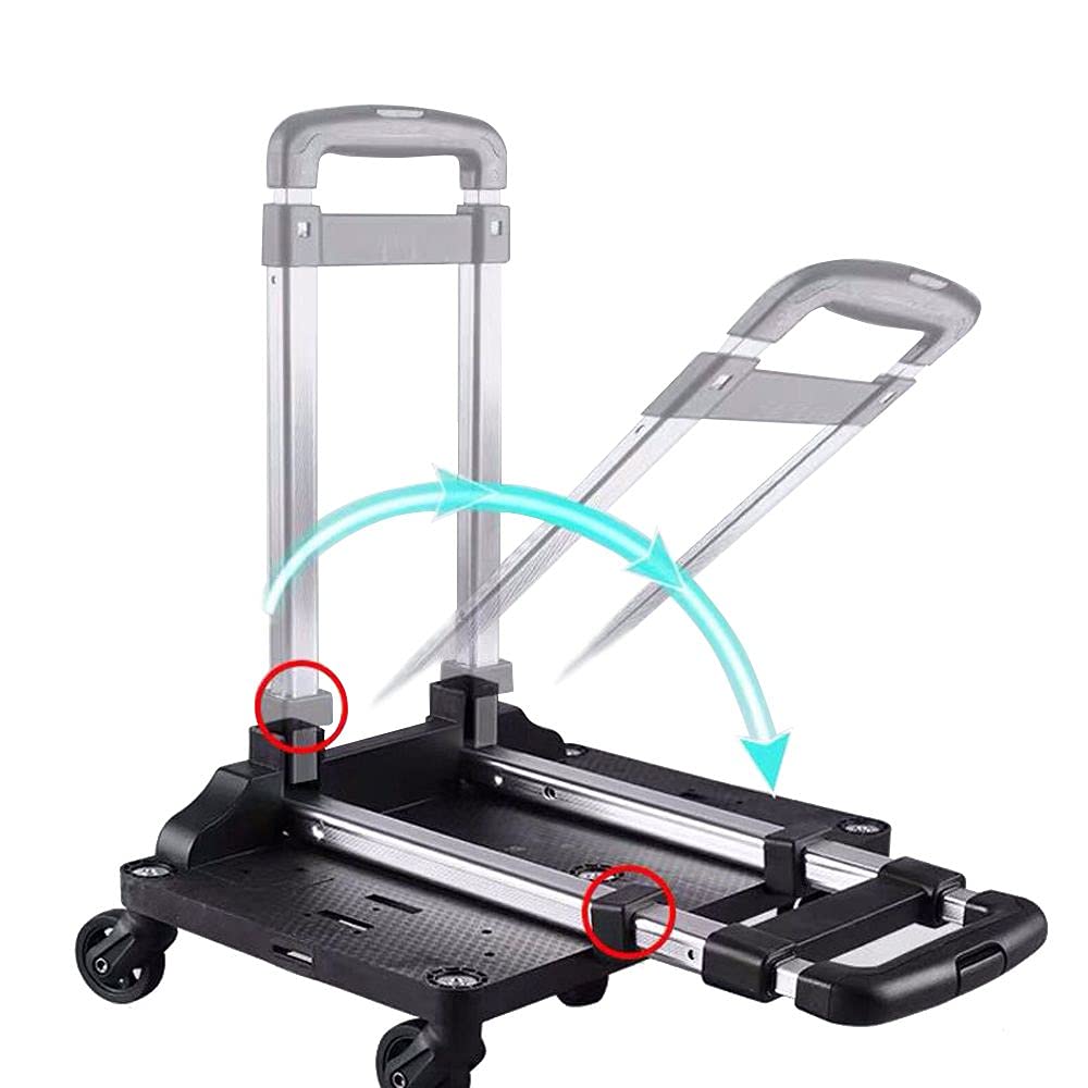 Mr. Peanut's Spinner Wheelbase Luggage Cart, Adding Rolling Functionality to Bags & Pet Carriers