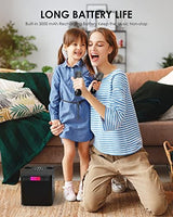 Karaoke Machine for Kids/Adults, FULLIFE 2024 Upgraded Portable Bluetooth PA Speaker System with 2 Wireless Microphones, Colorful LED Light That Changes, Sing Karaoke Set for Home Parties, Indoors