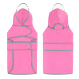 HDE Dog Raincoat with Clear Hood Rain Jacket Poncho for Small Medium Large Dogs Pink - 3XL