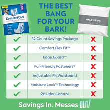 Load image into Gallery viewer, Out! PetCare Disposable Dog Diapers Male, Puppy Belly Band, Potty Training, Doggie Diapers, Belly Bands for Male Dogs, Puppy Training, Incontinence, (XS/S, 32ct)
