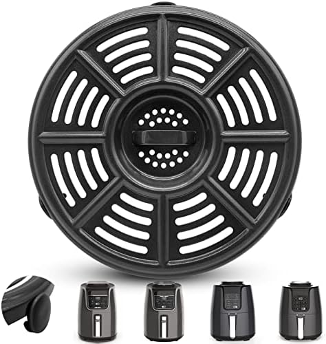 Air fryer Accessories for Ninja AF101 AF161 AF150 Air Fryer, 8.2'' Round Food Grade Air Fryer Grill Pan Grill Plate Crisper Plate Replacement Parts Tray Rack Compatible Ninja Foodie Pressure Cooker