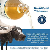 Organic Natural Dog Shampoo, Hypoallergenic Dog Shampoo, Puppy Safe Coconut Shampoo, Sensitive Skin, Fragrance Free with Aloe for Soothing Relief of Dry, Itchy, Sensitive Allergy Skin 16 oz