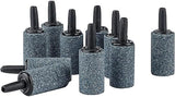 Pawfly Aquarium 1 Inch Air Stone Cylinder Grey Bubble Diffuser Oxygen Aerator Stone for Nano Air Pumps Small Buckets and Fish Tanks, 50 Pack