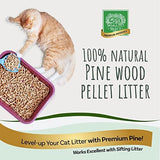 Small Pet Select Premium Pine Pelleted Cat Litter, 100% All Natural Pellet Kitty Litter, Non Clumping Non Tracking Low Dust Litter Meant for Use with Sifting Litter Box, Made in USA, 40 lbs