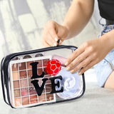 Abbylike 12 Pcs 7 x 4.7 x 2.4'' Soccer Theme Cosmetic Bag Soccer Gifts Accessories for Makeup Clear PVC Soccer Case Toiletry Zipper Pouch for Women Travel Vacation