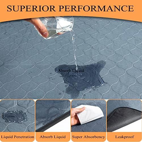 Washable Pee Pads for Dog 82x102, Reusable Puppy Pads, Dog Training Pads with Quick Dry, 1 Pack, Anti-Slip Dog Cat Pee Pads, Whelping Pads, Potty Pad.