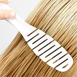 CALISTA Smoothie Hair Brush | Vented Design & Flexible Bristles Work in Wet & Dry Hair | Ergonomic Handle Detangles Without Pulling | Pain-Free Hair Accessories | All Hair Types (White)