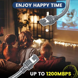 Starlink Gen 3 Cable 150FT, Starlink Cable, Standard Actuated Starlink Replacement Cable, Waterproof Replacement V3 Cable for Starlink Rectangular Satellite, Durable Extension Cable (150FT/46M)