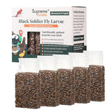 Supreme Grubs Natural Black Soldier Fly Larvae for Chickens, 85X More Calcium Than Mealworms-High Protein Grub Food Chicken Treats for Hens, Probiotic-Rich Chicken Feed, Calcium-Dense Bird Treat 5lb