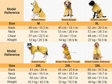 DELIFUR Large Dog Raincoat Waterproof - Adjustable Dog Poncho Raincoat Lightweight Rain Jacket with Soft Lining for Large Dog Yellow (XX-Large)