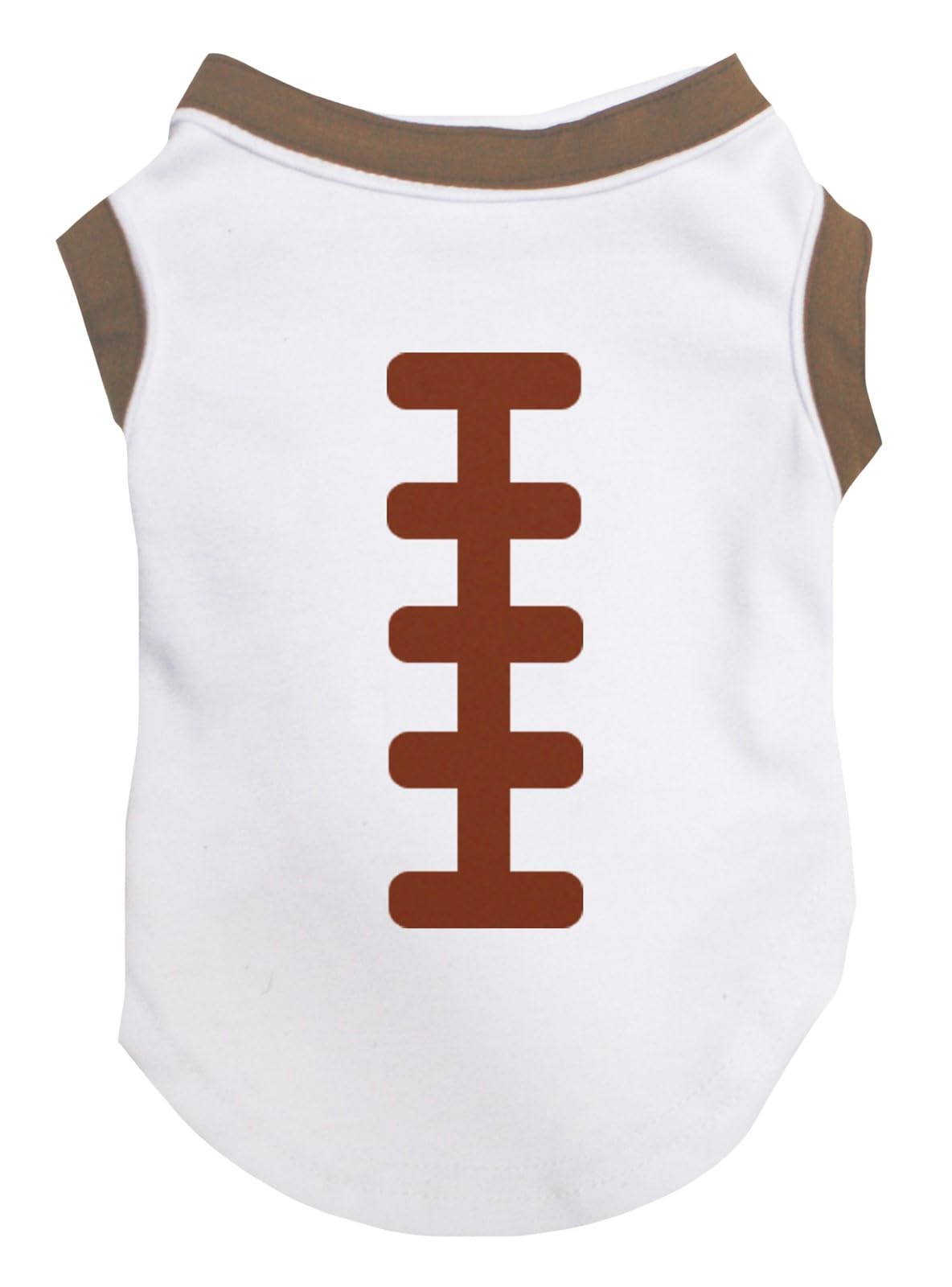 Petitebella Rugby Print Puppy Dog Shirt (White, XXX-Large)