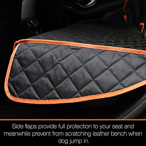iBuddy Bench Cover for Car/SUV/Small Truck Waterproof Back Seat Protector for Kids and Dogs Without Smell Heavy Duty and Nonslip Pet Seat Cover for Dogs Machine Washable