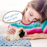 Jetec 3 Pcs Bunny Guinea Pig Beds Soft Bunny Mats Warm Guinea Pig Mat Small Animal Winter Bed Pads Fleece Sleeping Pads for Indoor Rabbit Hamster Squirrel Hedgehog Chinchilla Ferret(Dots)