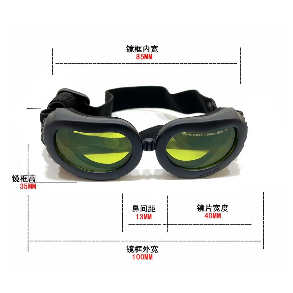 Pet Laser Protective Glasses Safety Goggles 1064nm Infrared Band Goggles for Little Dog Cat Squirrel Anti Glare Sunglasses UV400 (Suitable for Pets 1.5kg-3kg)
