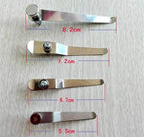 Microscope Accessories Kit 2pcs Stereo Biological Microscope Stage Clips Stainless Steel Microscope Slides (Color : 7.2CM)