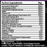 Clean Pets Hip and Joint Supplement Dogs with Glucosamine for Dogs + Chondroitin, Turmeric, Hyaluronic Acid, MSM, Salmon Oil, Collagen, Vitamin C, Omega 3 Senior Dog Supplements Beef Flavor - 1Pack