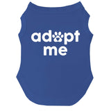 Adopt Me Dog Tee Shirt | Sleeveless Breeds | Adopt & Rescue | Puppy | New Dog |Royal Blue, 3X-Large 326