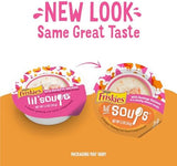 Purina Friskies Grain Free Lickable Cat Food Toppers Lil’ Soups With Sockeye Salmon in Chicken Broth - (Pack of 8) 1.2 oz. Cups