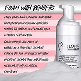 Eyelash Extension Shampoo & Brush - Large 100ml Bottle - Gentle Foaming Cleanser Lash Wash for Extensions and Natural Lashes - Safe Daily Makeup Remover - Paraben & Sulphate Free - Salon & Home Use