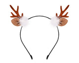 DS. DISTINCTIVE STYLE Deer Antler Headband Reindeer Fawn Horn Hair Accessories for Christmas