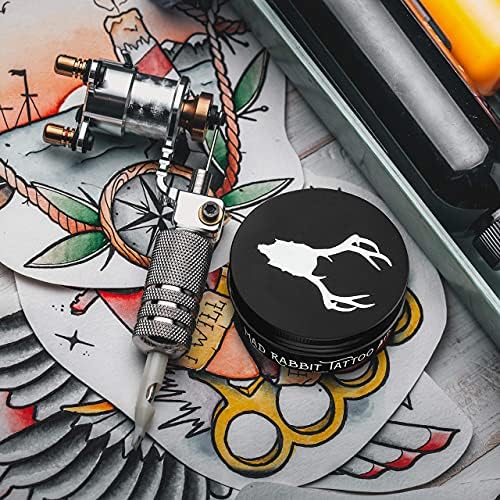 Mad Rabbit Tattoo Balm & Aftercare Cream- Color Enhancement that Revives Old Tattoos, Hydrates New Tattoos, Made With Clean Ingredients + Petroleum Free, Daily Tattoo Lotion Moisturizer & Brightener