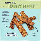 Pawstruck Bully Slices Premium Rawhide Chew Sticks, Beef Flavor - Low Fat, High Protein Treat for Small, Medium, and Large Dogs - No Artificial Ingredients - 1 lb Bag - Packaging May Vary