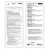 AccuMed BNX N95 Mask Black MADE IN USA Particulate Respirator Protective Face Mask (10-Pack, Approval Number TC-84A-9315 / Model H95B)