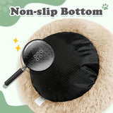 JOLLYVOGUE Dog & Cat Bed, Calming Anti-Anxiety Pet Bed for Small Dogs, Fluffy Donut Cushion for Small and Medium Pets (24")