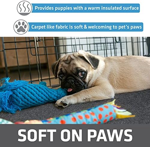 Drymate Dog Playpen Mat, Absorbent, Waterproof, Non-Slip, Machine Washable, Jumbo XXL Size (60x74), Reusable Puppy Pad for Training, Whelping, Housebreaking, Incontinence, and Crate/Kennel (USA Made)